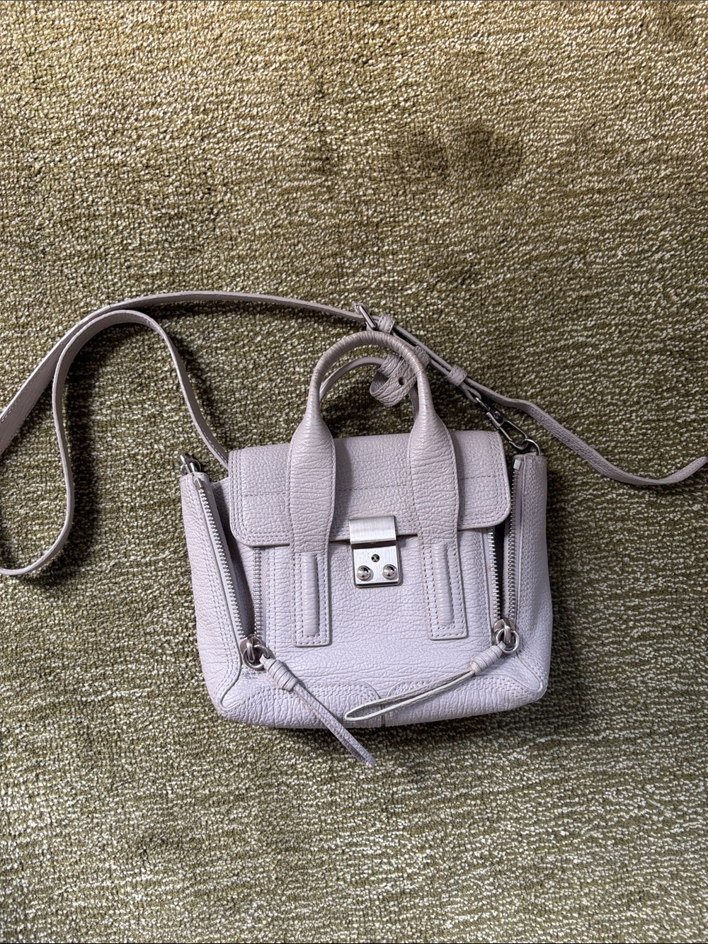 Philip Lim Women’s Grey Leather Crossbody Bag